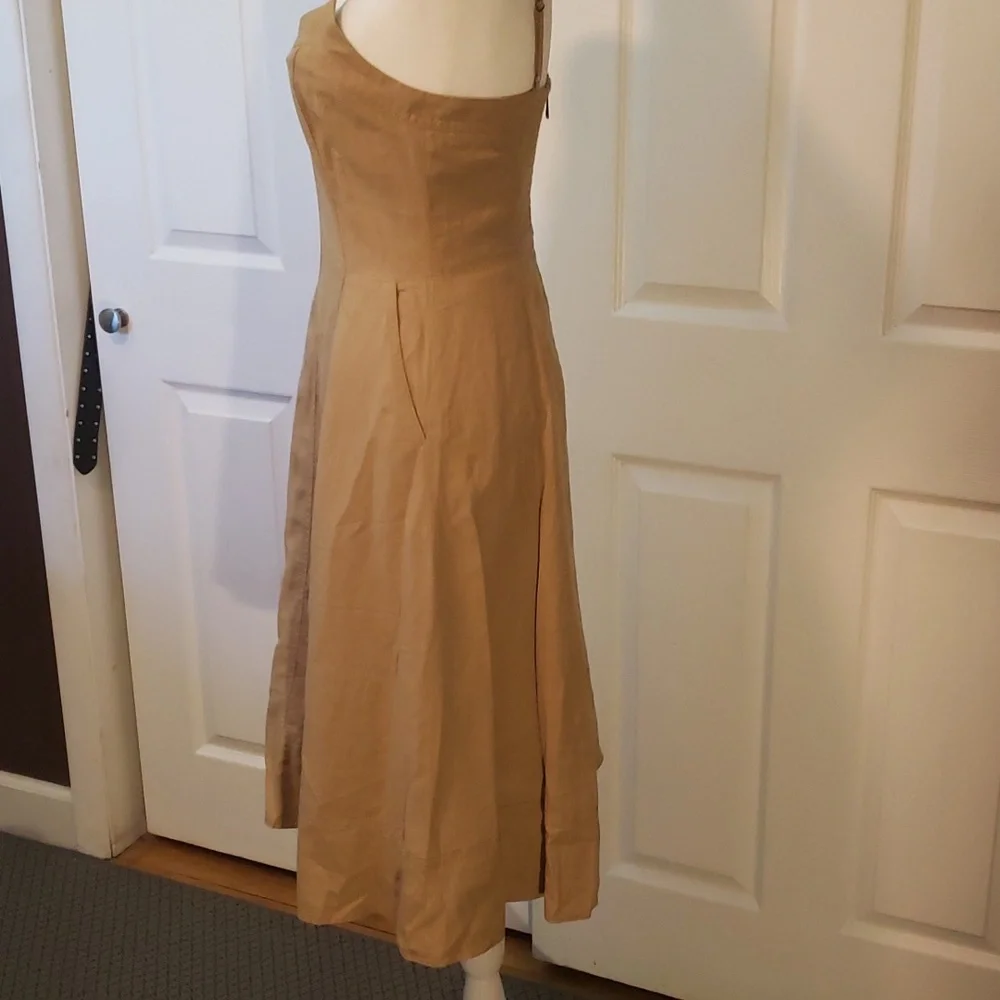 New Banana Republic Mind Dress Sz 4 Tan color - Picture 5 of 12